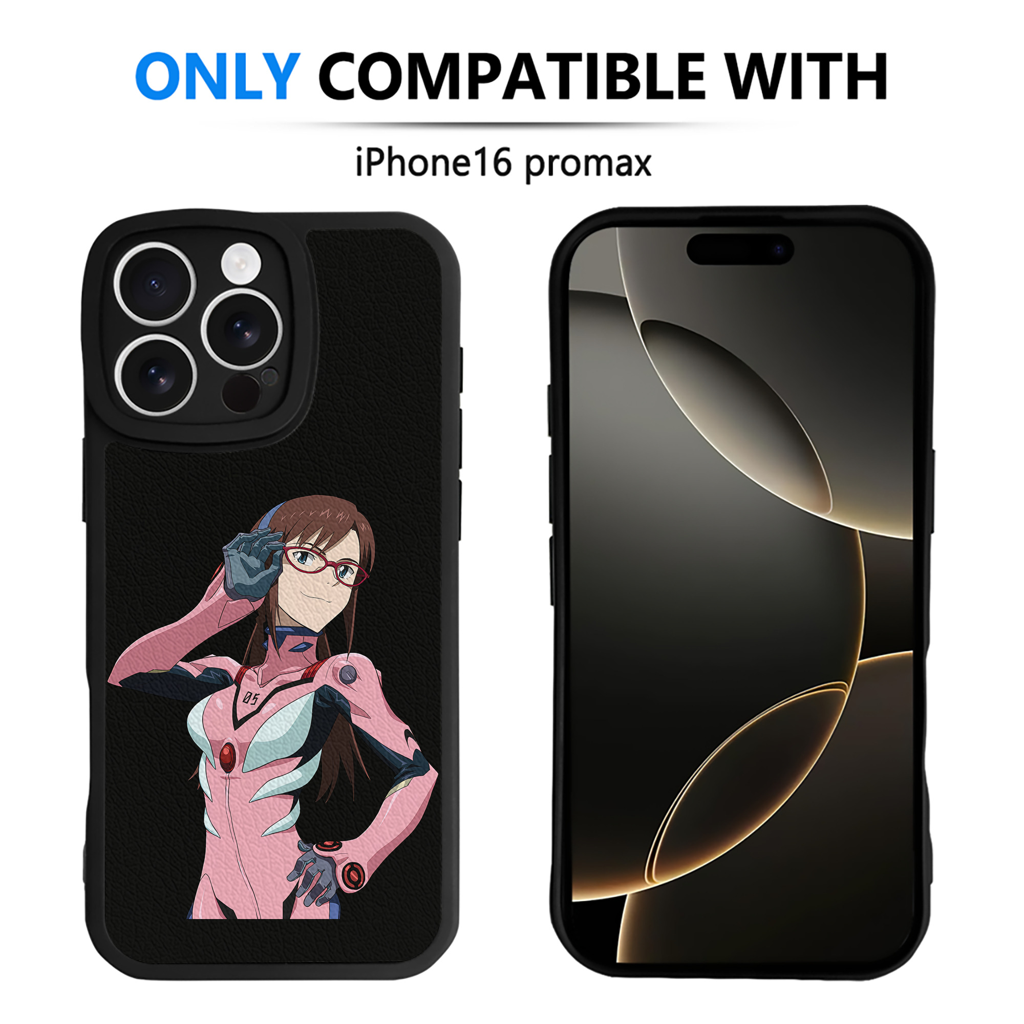 （画像用） EVA 新世紀エヴァンゲリオン 【iPhone 16シリーズ対応】シリコンスマホケース（レザー調） 材質：シリコン